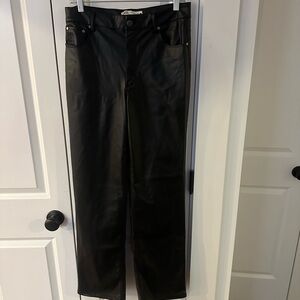 ZARA Black Leather Pants